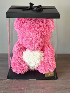 Luxury Rose Bear With Gift Box
