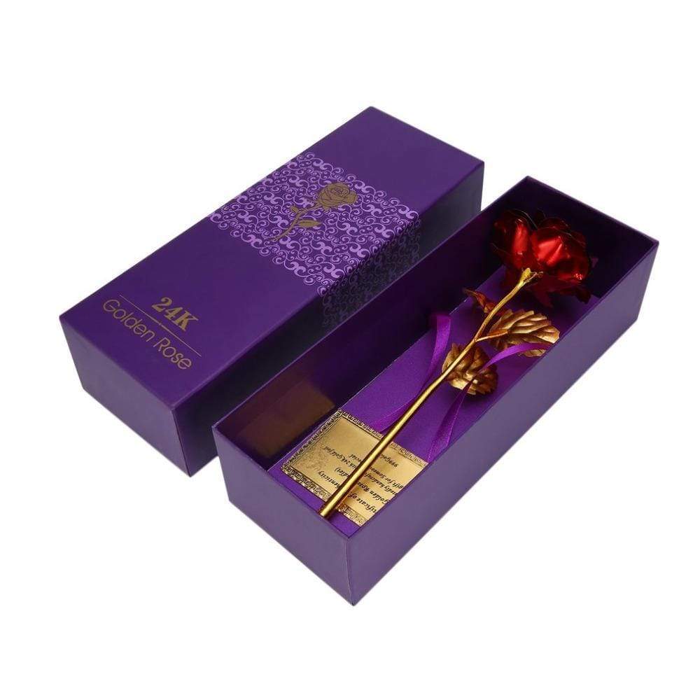 24K Golden Rose – RED - awesome gift - Madeofrose