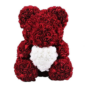 Rose Bear With Exclusive Bag⭐ - Madeofrose Pink-Red-With-MADEOFROSE-Bag
