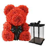 Luxury Rose Bear With Gift Box 25cm - Madeofrose