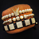 Luxury Bracelet Set With Crown