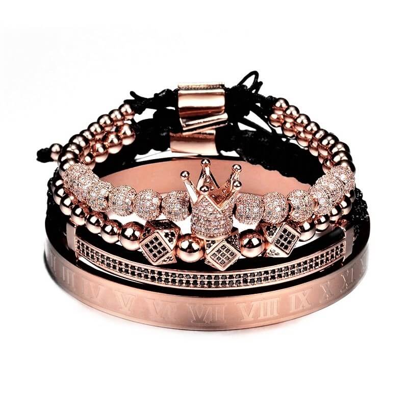 Luxury Bracelet Set With Crown
