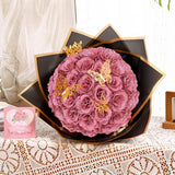 💕Glittering Everlasting Rose Bouquet – Gift for Anniversaries & Milestones