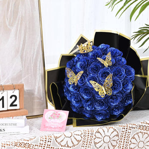 💕Glittering Everlasting Rose Bouquet – Gift for Anniversaries & Milestones