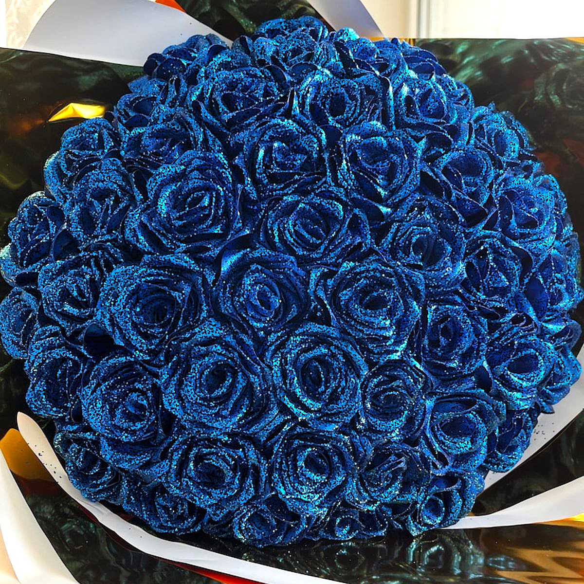 Glitter Rose Bouquet - Handcrafted Unique Flower Gift - Madeofrose