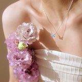 Luminous Dream Blue Butterfly Necklace