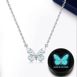 Limited Edition 2026 Luminous Dream Blue Butterfly Necklace