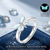 Limited Edition 2026 Luminous Dream Blue Butterfly Ring