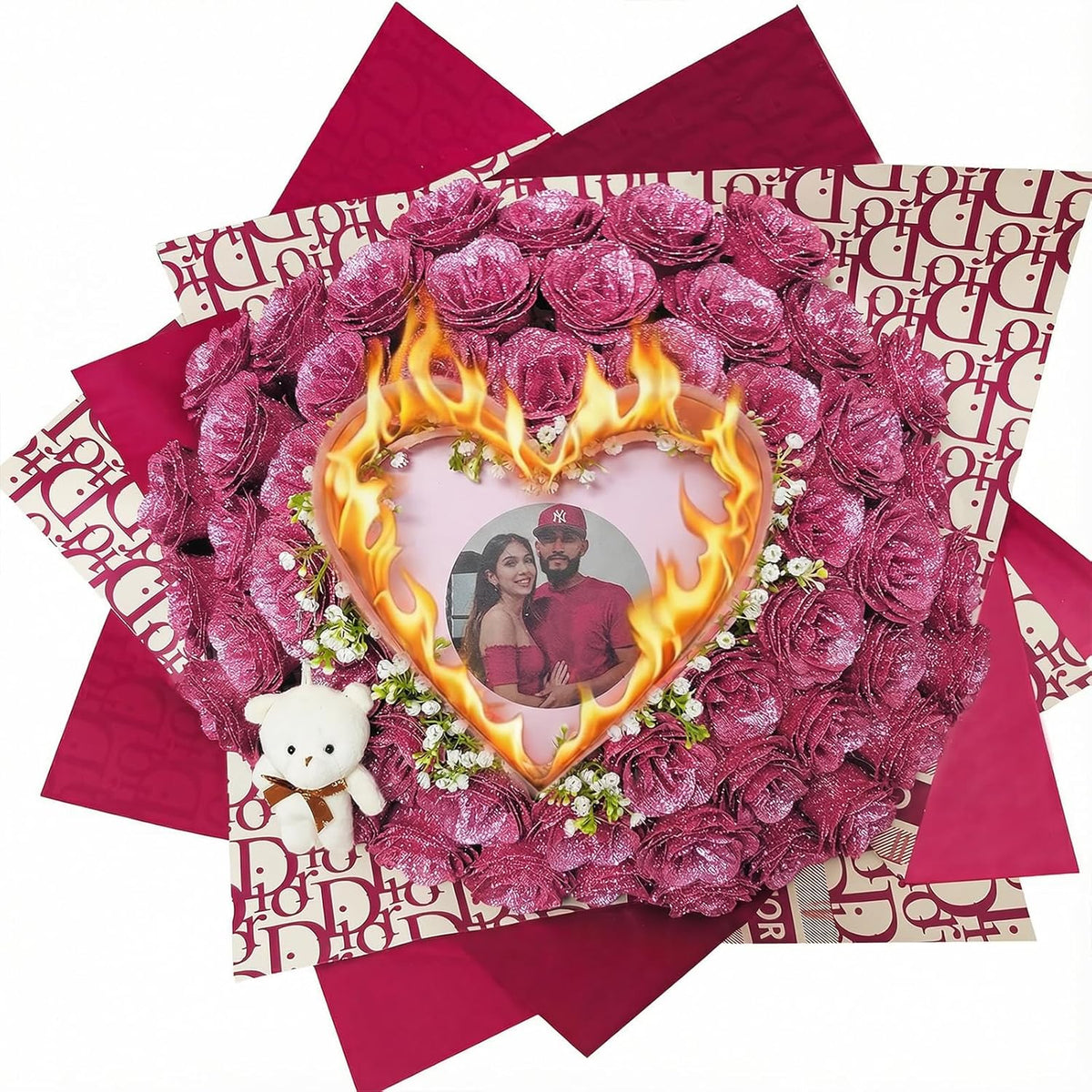 The Burn Away Glitter Roses Bouquet [New 2026] – Madeofrose