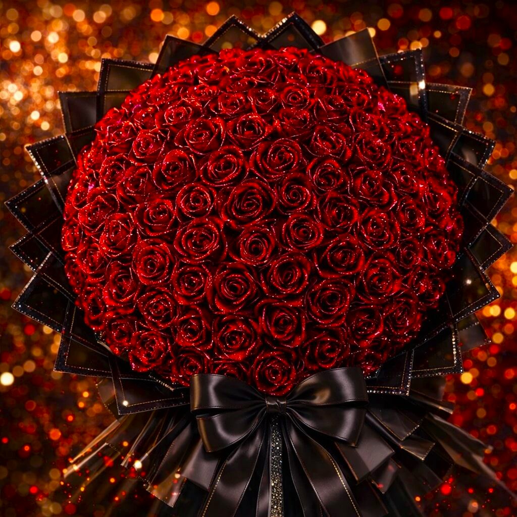 Glitter Rose Bouquet - Handcrafted Unique Flower Gift - Madeofrose