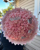 💕Glittering Everlasting Rose Bouquet – Gift for Anniversaries & Milestones