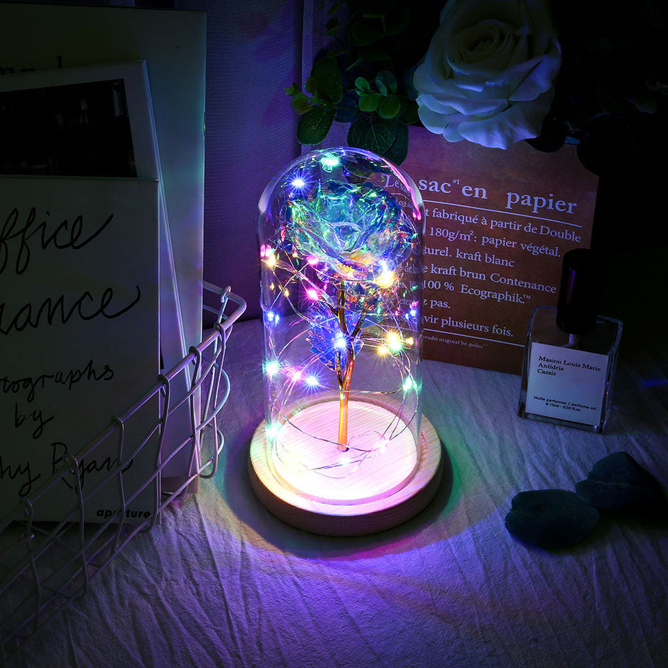 Exclusive LED Galaxy Rose In Glass - Madeofrose