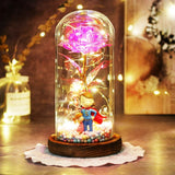 (Mother's Day Special Edition) LED Galaxy Rose In Glass