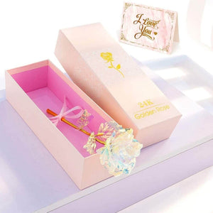 Galaxy Rose With Luxury Pink Box - Madeofrose