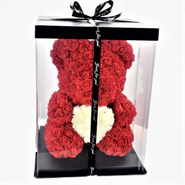 Rose bear with box hot sale