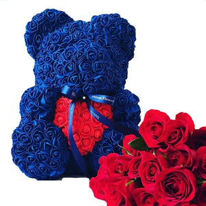 Rose Bear Blue