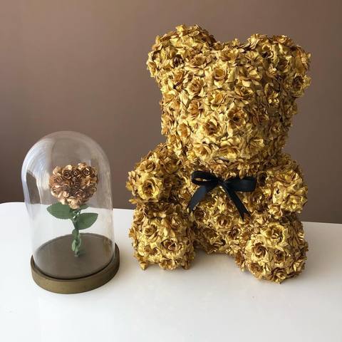 Luxury Rose Bear Gold - Madeofrose