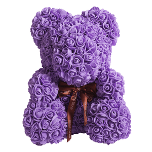 Luxury Rose Bear Purple - Madeofrose