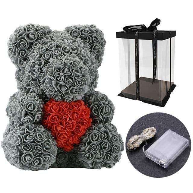 Luxury Rose Bear With LED Gift Box - Madeofrose