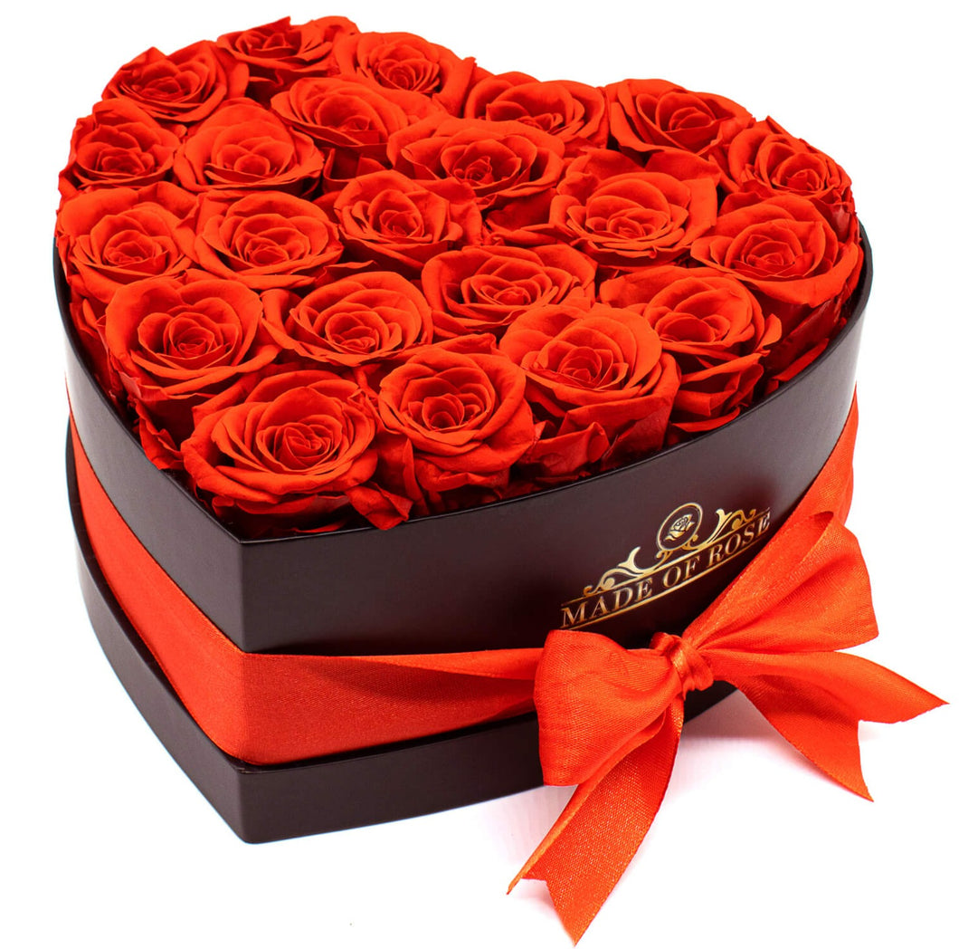 Madeofrose®Red Rose Heart Box 24