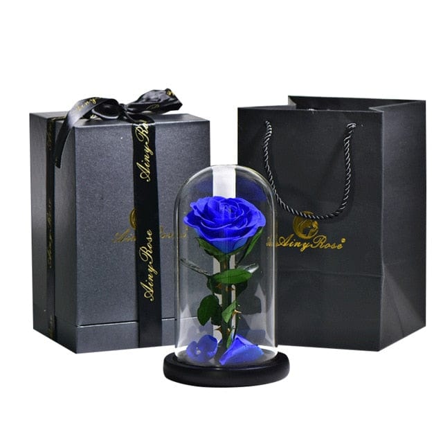 Preserved Rose In Glass Dome + Gift Box - Madeofrose
