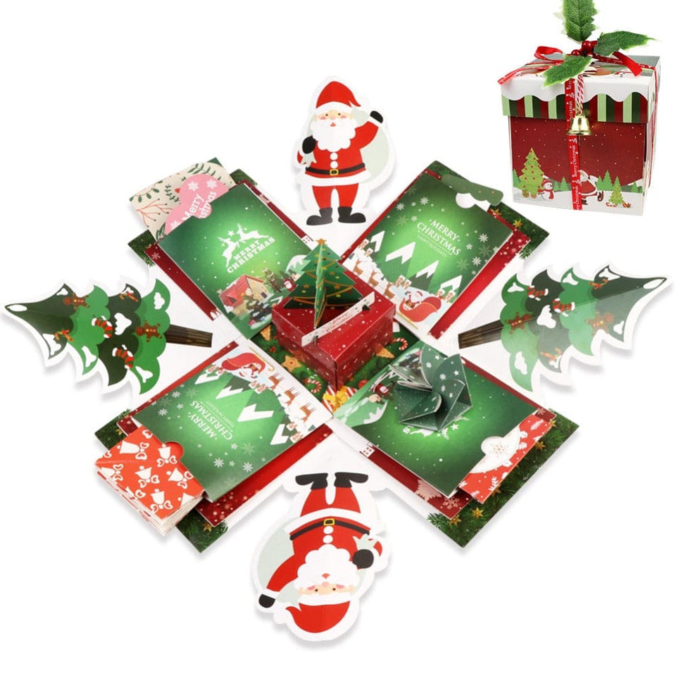 Christmas Explosion Box For Christmas Scrapbook - Madeofrose
