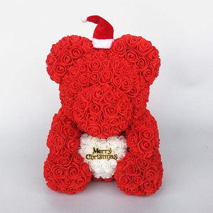 Christmas Luxury Rose Bear - Madeofrose