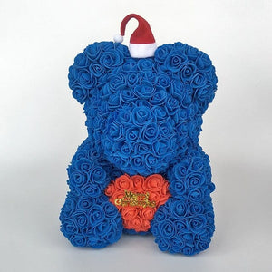 Christmas Luxury Rose Bear - Madeofrose