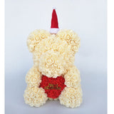 Christmas Luxury Rose Bear - Madeofrose